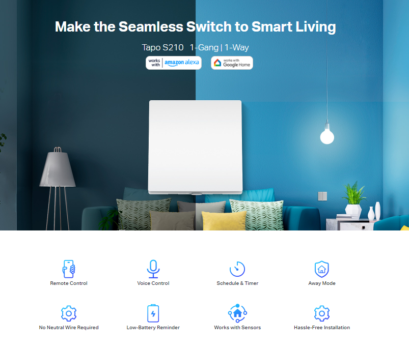 Tp-link Smart Light Switch - 1-Gang 1-Way | Buy & Shop Online - Zayoom  Kuwait
